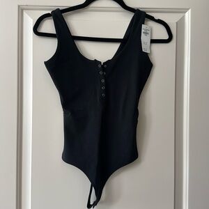 Abercrombie & Fitch Black Bodysuit, Size XS